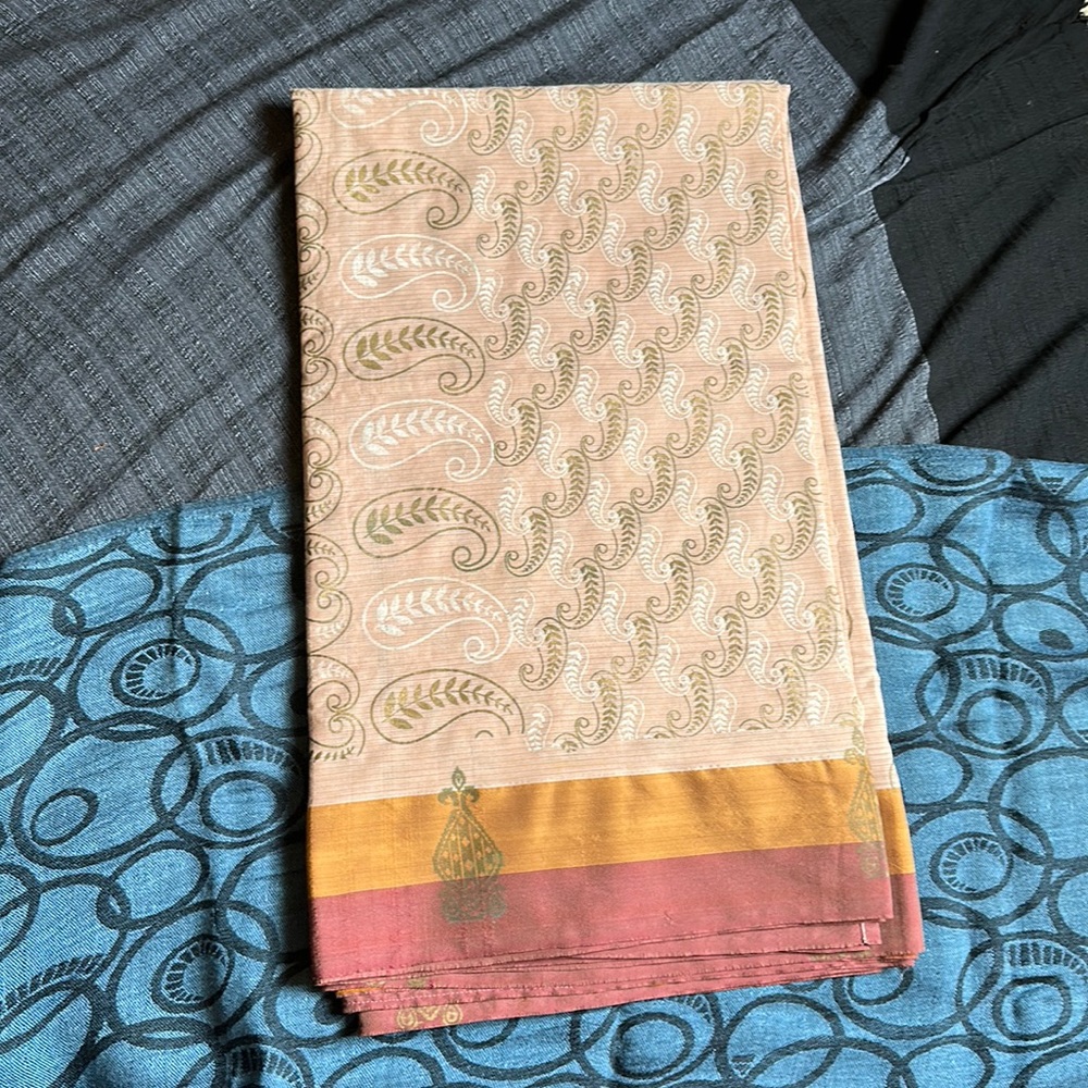 Block print saree